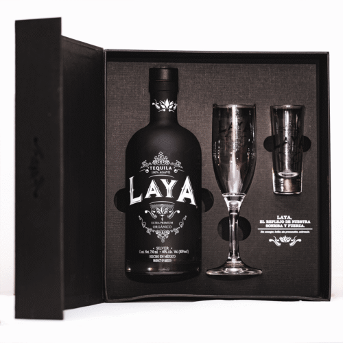 Caja de regalo Tequila Laya Silver